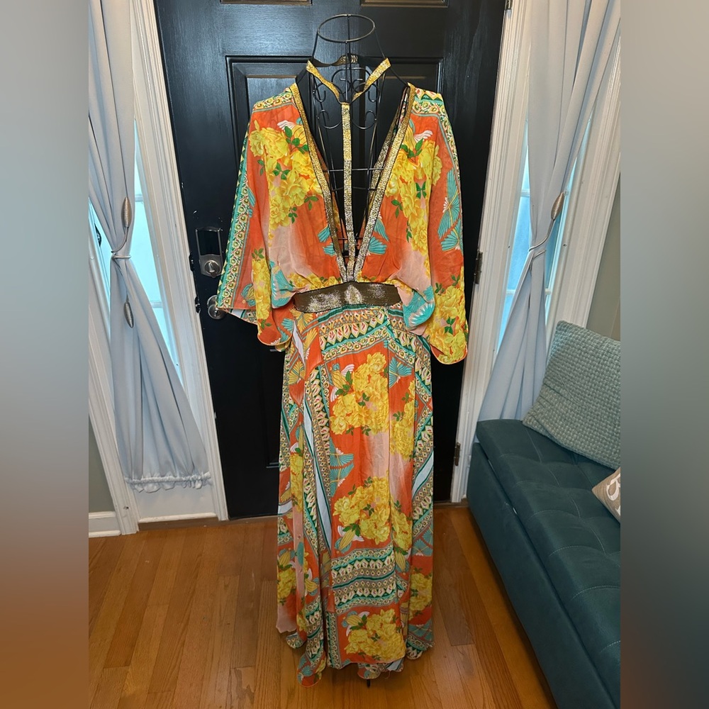 Vibrant Multicolor Maxi Dress